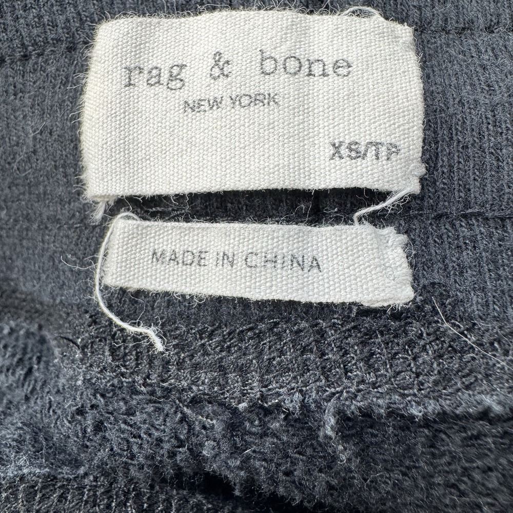Rag & Bone Black Jogger Sweatpants Size XS Cotton Lounge Gorp Terry Cloth - Picture 2 of 12